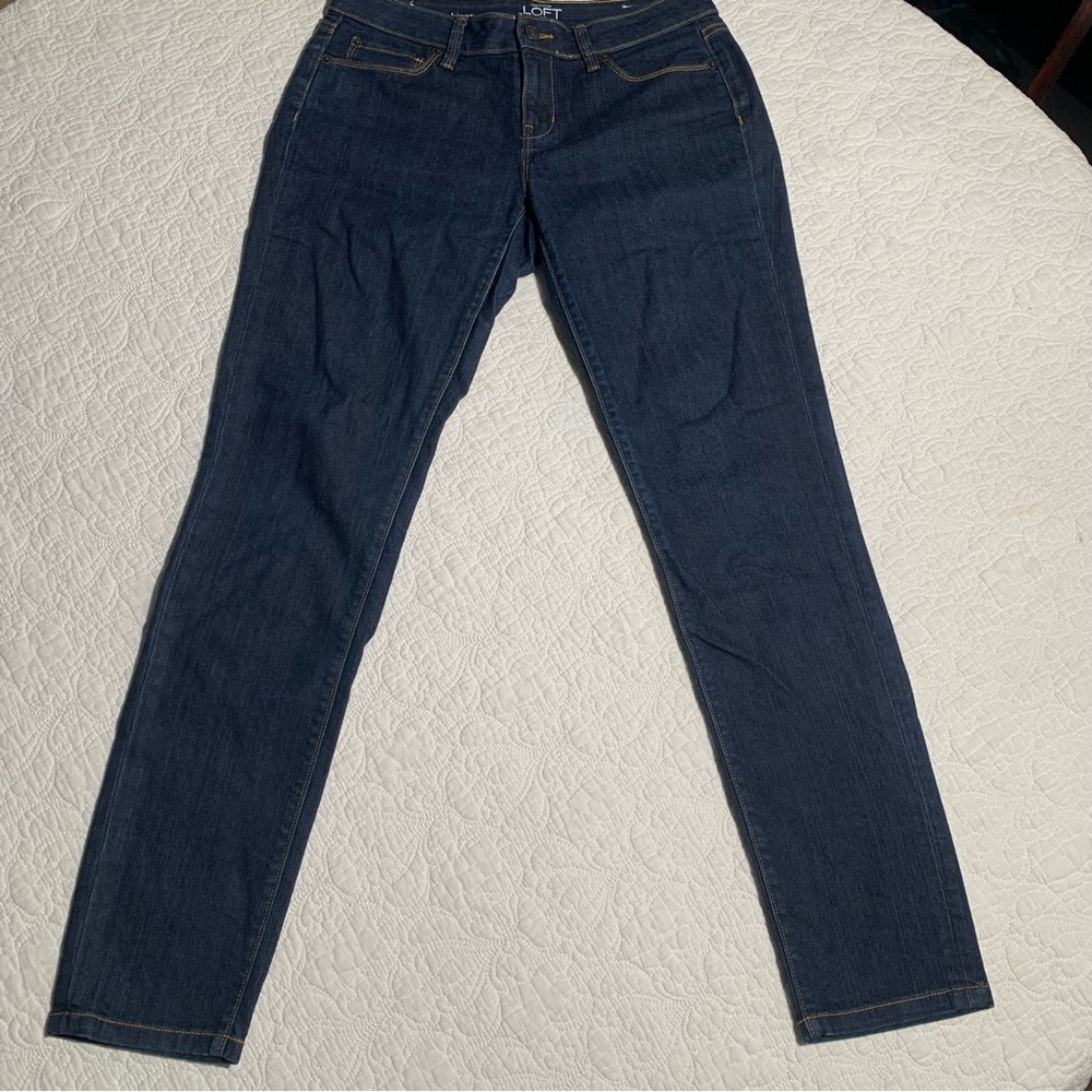 Loft Ann Taylor curvy skinny jeans 9” med rise